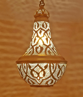 Brass Moroccan Shades Chandelier